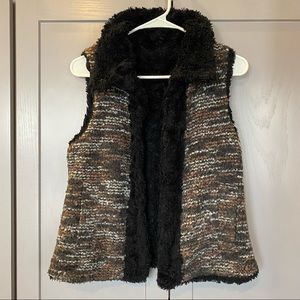 ZARA Reversible fur vest